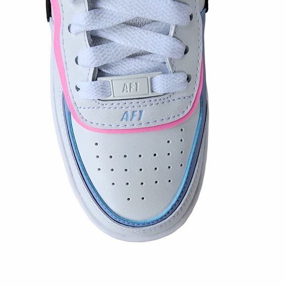 ❤️Nike Air Force 1 Low Shadow Sz 9.5 Womens Shoes Sneaker White Blue FJ0735-100 - Picture 12 of 13